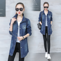 The new Korean version of the Korean version of the Spring Autumn Festival in Europe and the United States The Bf loose 100 Lap Wind Clothes Autumn Clothing Student Denim Jacket