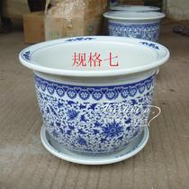 {Art Sein Porcelain Edge} Jingdezhen Ceramic Green Flower Porcelain Flower Pot Flower Bowl With Tray Size Spec