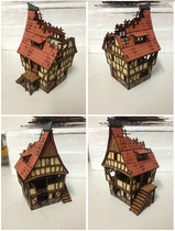 Little Wheat Record Warhammer pp infinity Running Group DND Wooden Scene Three Waste House
