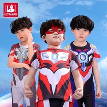  Ultraman clothes Boys  suit Diga 5 Sero 6 Obu 7 Aix 8 Jide childrens clothing Childrens day performance clothing