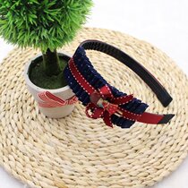 South Korea imported childrens hair accessories headgear girl baby hair hoop simple big bow headband student hairpin has teeth
