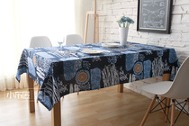 Cotton and linen ethnic style restaurant bar hotel teahouse table cloth round tablecloth Oval tablecloth tea table cloth Indian style retro