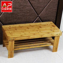 Aipon wear changing shoes Stool Style Shoes Cabinet Shelve storage stool Fields Garden Solid Wood Shoe Rack Nanzhu Fashion Brief