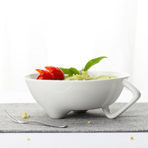 Bone Porcelain Creative Bowl doodle29 Graffiti Porcelain Art Fruit Salad Bowl Sweet bowl Ceramic Teen Breakfast Bowl