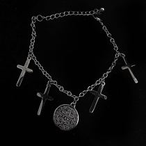 European and American Jesus Steel Ball-Dark Cross Hand-made Titanium Bracelet sss Top Ten Tew