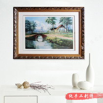 Ou embroidery boutique pastoral scenery corridor entrance study room aisle interior painting traditional art gifts