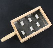 Moxibustion box moxibustion wooden 6-hole pin pin column Warm moxibustion instrument apparatus waist and abdomen back Palace cold moxa straw straw grass