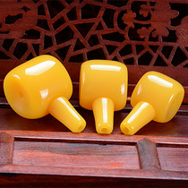 Natural Baltic second generation synthetic beeswax Tibetan three-way Buddha head diy bracelet Diamond Star Moon Bodhi accessories