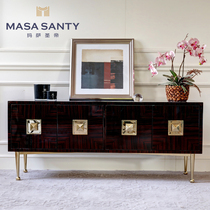 American Metal TV Cabinet Living Room Light Lavish Solid Wood TV Long Cabinet Brief modern Decorative Cabinet Bedroom Furniture