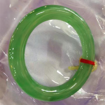 Old pit A cargo Jade light green jade bracelet water moist bright jade delicate jade fluorescent counter with certificate KA041