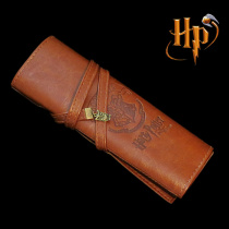 Harry Potter peripheral vintage leather pen bag Large capacity Hogwarts College card bag Cosmetic bag Creative gift