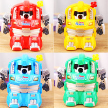 Deli pencil sharpener Stationery student gift Robot Man Cartoon hand-cranked pencil sharpener Pencil sharpener Pencil sharpener