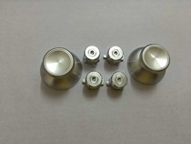 PS3 gamepad metal mushroom head four small key rocker cap metal button Silver