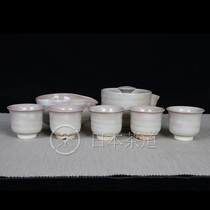 Japanese ceramic Hagi yaki set Sencha set Emergency whisker pot Fair cup product cup are complete