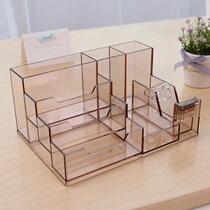 Multifunctional creative business card pen holder Korea desktop personality fashion pen holder office supplies storage box