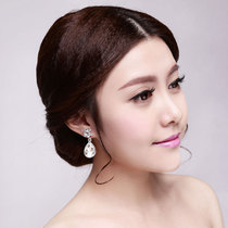 Clearance] Bride earrings 2021 New Tide wedding temperament accessories ear clip without ear hole Super fairy wild 603
