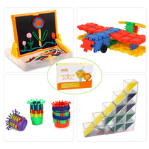 Multiple Smart Toy Combination Drawing Board Small Square Tuuoduo Block Intelligence Square Children's Gift Box