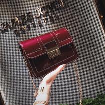New fake mother cos supplies daily men dress up womens small bag cross body small square bag patent leather chain pseudo street