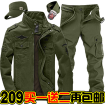 Military men special forces outdoor clothes coat Wolf Warwolf Chinese jacket suit men plus velvet thickened autumn and winter