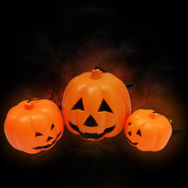 Hibao Wansheng Ghost Festival Supplies Bar Childrens Portable Pumpkin Lantern Kindergarten Glowing Pumpkin Lantern Hanging