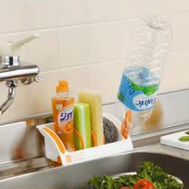 Japan imported kitchen sponge storage rack sink cleaning cloth finishing rack suction cup can drain storage rack