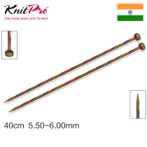 Yaya KnitProSymfonie40cm single head straight needle color wood needle sweater bib needle knitting tool Z058