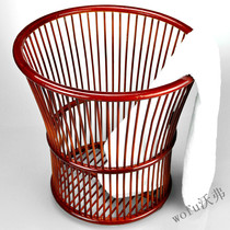 Horn-shaped towel barrel Hotel rooms Wine towel basket Towels basket Bamboo collection frame basket round