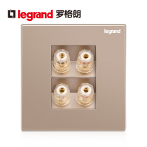  Legrand switch socket Yijing two four-hole audio 86 karaoke audio speaker socket jack socket