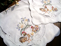 Foreign Trade Cotton Embroidery American Country Fabric Table Flag Vintage Cover Scarf 38x88CM Happy Hour Value