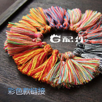 Special price (G accessories) diy earrings pendant with hand woven Buddha beaded bracelet colorful cotton thread flow susciutsu