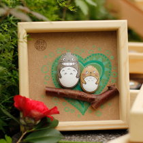 Tanabata confession gift custom stone fun tribe hand-painted stone painting Totoro healing decoration creative birthday