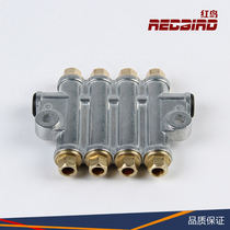 Four-Port distributor positive displacement distributor Integrated quantitative oil injector oil drain lubrication pump accessories