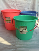Plastic bucket household portable round thickened edible bucket size with lid water storage water drinking bucket