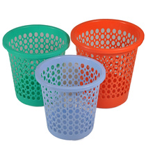 Plastic Hollow Press ring trash can bathroom without lid trash basket Home living room kitchen large paper basket trash can