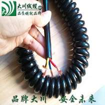 Cable-pu spiral wire seven-core spiral wire car spiral line