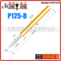 Huarong probe P125-B (straight top tip) test needle thimble tube 2 02mm total length 33 35mm