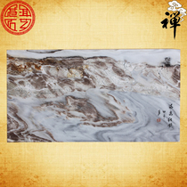 Natural marble painting cloud stone landscape painting furniture stone strange stone pattern stone screen stone 58x31