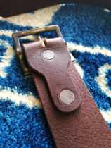 HTC belt retro Japanese word buckle 44 pure copper hardware to make old