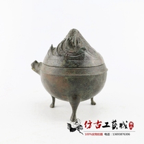 Antique Antique Bronze Antique ornaments Crafts Small home decoration Bronze food ritual Wine Antique