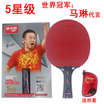 New product Huashi table tennis racket ppq5 star horizontal shot pen-hold shot double reverse glue professional training finished product shot Ma Lin endorsement