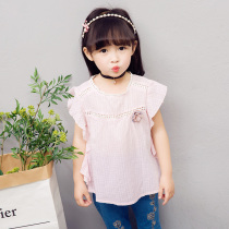 Summer New Girl Town Girl Baby Leisure Short Sleeve Baby Summer Tops Kids Short Sleeve T-Shirt