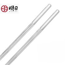 Tomorrow silver chopsticks 999 sterling silver solid foot silver chopsticks tableware Korean style four edge chopsticks new style high craft