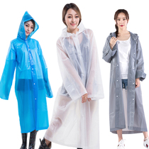 Raincoat electric car 2 people double pedal motorcycle womens mens water coat Korean version of transparent poncho rain batch