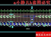 A station platform steel structure cad drawing structure dwg drawing