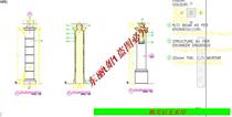 Garden landscape lighting column expansion (dwg) garden dwg drawing