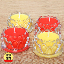 Ghee candle cup for lamp 8 hours smokeless and tasteless for Buddha butter lamp lotus candle long light