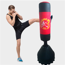 Adult vertical sucker boxing sandbag Sanda taekwondo training home tumbler boxing solid sandbag