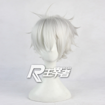 Master Butler Youth × Organs Guns Rattan Ben High Tiger White Turned Up Short Hair Cosplay Cartoon Wig 390C
