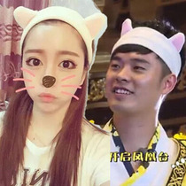 Running mens same Korean Alice cabin Korean cute cat ear hair band hair accessories wash face stretch hairband