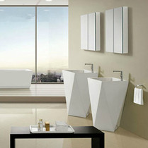 Pro Nasr Din Conjoined Ceramic Column Basin Diamond Design Integrated Washbasin Washbasin Washbasin Toilet Wash Basin